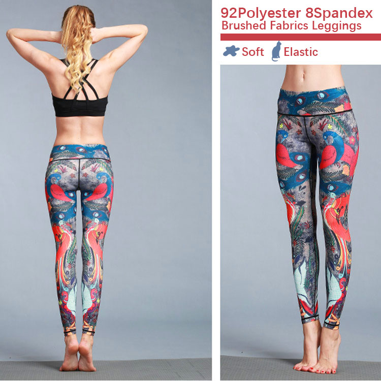 92 polyester 8 spandex leggings wholesale - Activewear