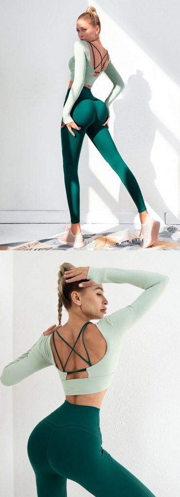 Green apple yoga pants - Activewear manufacturer Sportswear Manufacturer HL