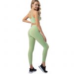 green gym leggings