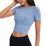 Off shoulder workout shirt