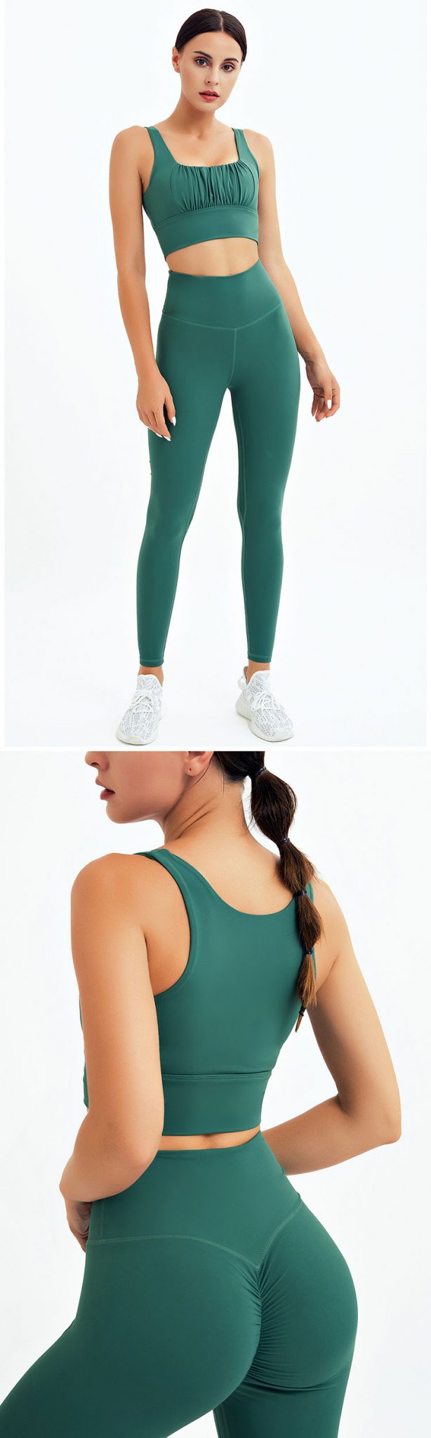 olive green athletic leggings