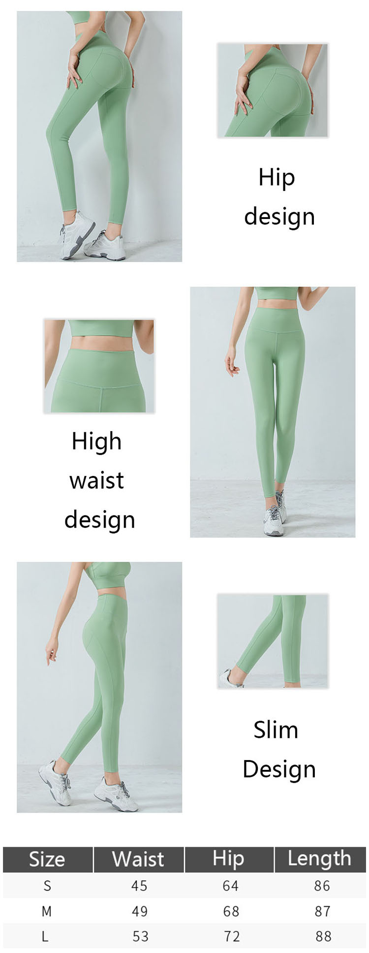 Green workout pants are paying more and more attention to the manufacturing process