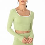 Women's activewear long sleeve tops