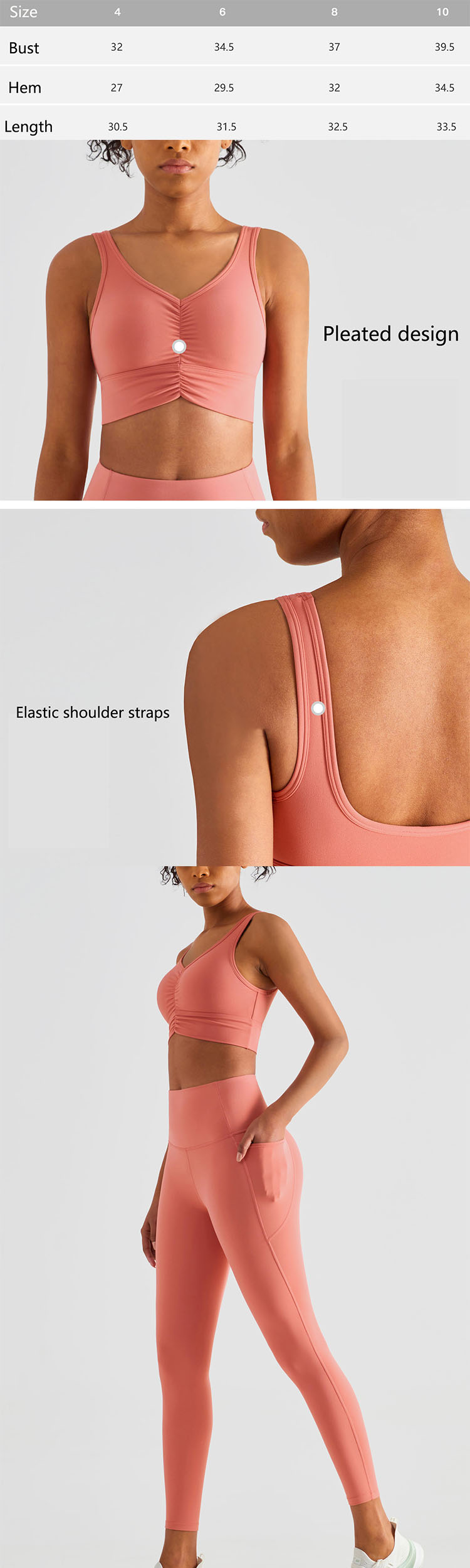 Women in sports bras design is different from the usual trend of broken pleats