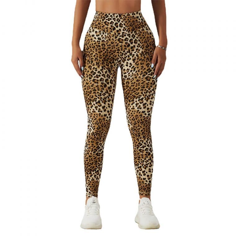 Leopard print running leggings - Activewear manufacturer Sportswear ...