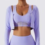 Purple workout shirt