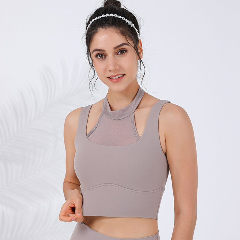 Sports Bra Crop Top - High Neck for Providing Ample Coverage and Supportive  Online in Kuwait City , Kuwait