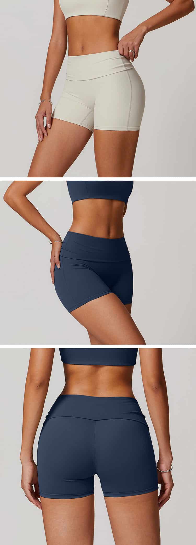 High-waisted design to cover belly fat.